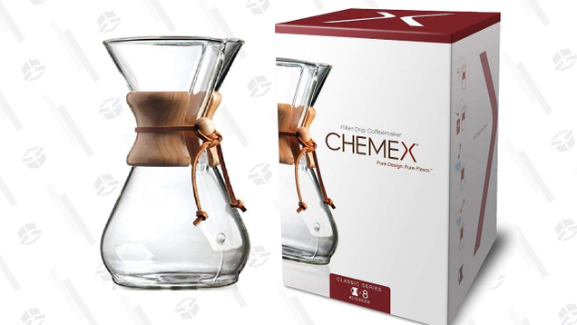 Chemex’s Pour-Over Glass Coffee Maker makes great coffee, but it also looks really nice, and is a perfect companion to a leisurely at-home brunch.